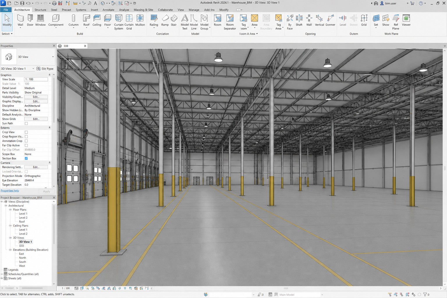 Raw point cloud scan data